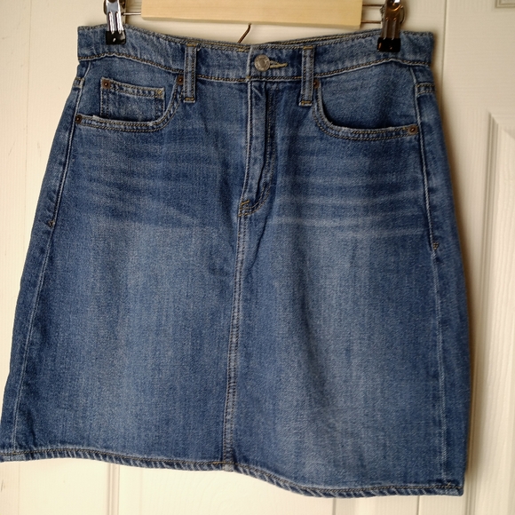 GAP Jean Skirt Size 27 Vintage Retro Knee Length Blue REtro - Picture 3 of 7